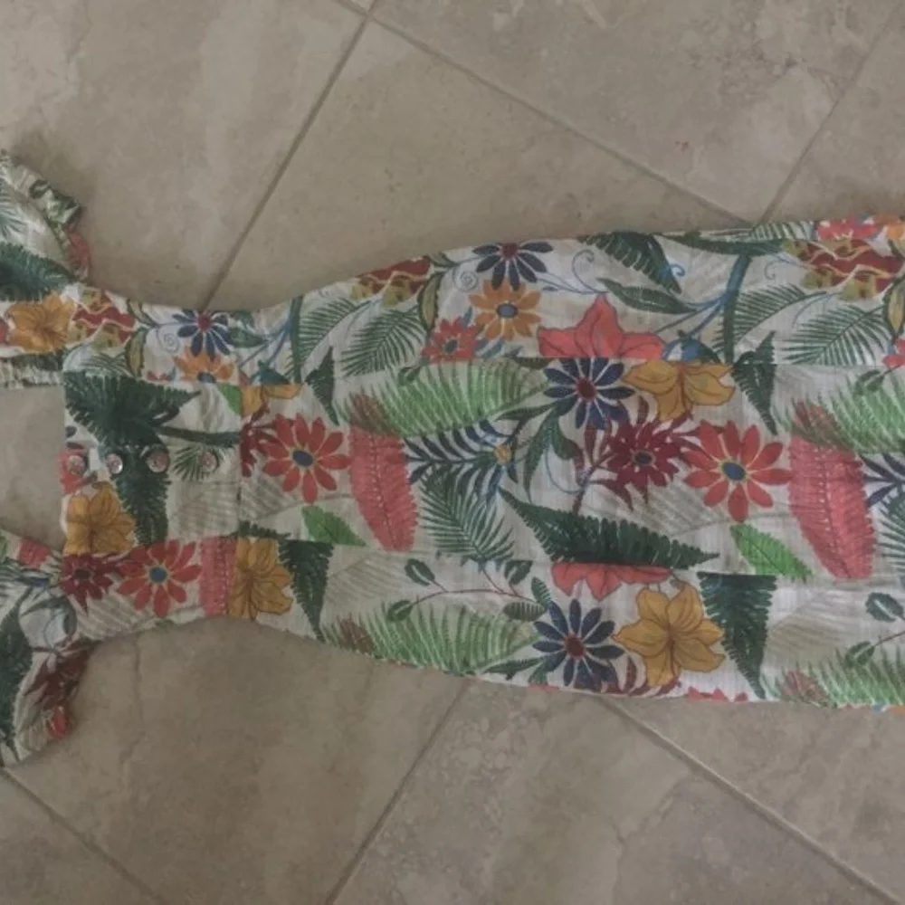 FARM RIO Vintage Garden Midi Puffed Sleeve Dress - Picture 5 of 5